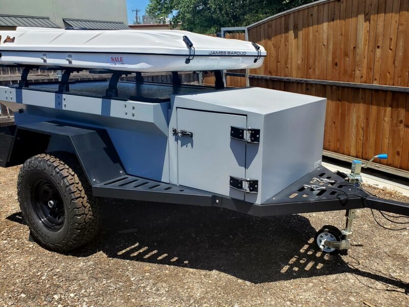 Gray Rustic Mountain XCT Trailer For Sale WIth Roll Top