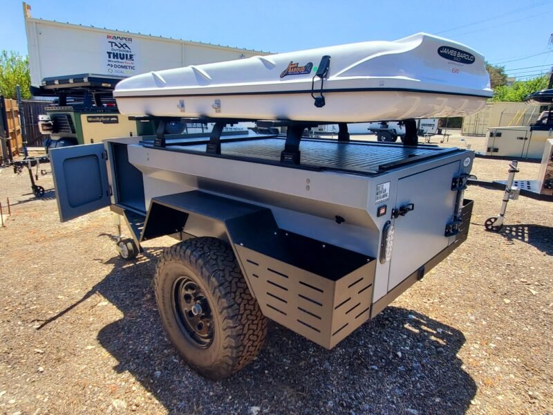 Gray Rustic Mountain XCT Trailer For Sale WIth Roll Top